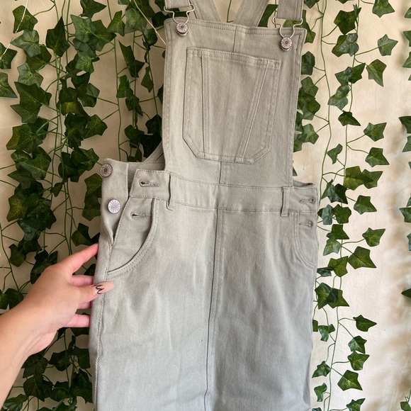 Sage Overall Dress - Picture 6 of 6